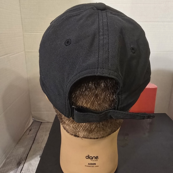 CAP LEGACY DRI-FIT GOLF NIKEGOLF ADJUSTABLE TRINITYRAIL BLACK WHITE - Picture 3 of 7